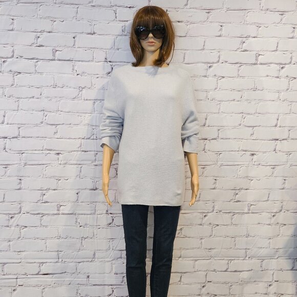 MASSIMO DUTTI, Cozy, classy pale light blue sweater - Picture 3 of 13